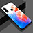 Custodia Silicone Laterale Fantasia Modello Specchio Cover A01 per Huawei Nova 4e Blu