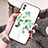 Custodia Silicone Laterale Fiori Specchio Cover per Huawei Honor 10 Lite Verde