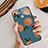 Custodia Silicone Laterale Frutta Specchio Cover per Huawei Honor V10 Lite Blu