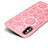 Custodia Silicone Morbida Fiori 3D per Apple iPhone X Rosa