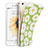 Custodia Silicone Morbida Fiori per Apple iPhone 6S Plus Verde