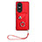 Custodia Silicone Morbida In Pelle Cover BF1 per Oppo Reno10 5G Rosso