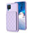 Custodia Silicone Morbida In Pelle Cover BF1 per Samsung Galaxy A12 Lavanda