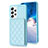 Custodia Silicone Morbida In Pelle Cover BF1 per Samsung Galaxy A13 4G Azzurro