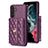 Custodia Silicone Morbida In Pelle Cover BF1 per Samsung Galaxy A34 5G Viola