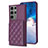 Custodia Silicone Morbida In Pelle Cover BF1 per Samsung Galaxy S21 FE 5G Viola