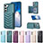 Custodia Silicone Morbida In Pelle Cover BF1 per Samsung Galaxy S22 5G