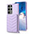 Custodia Silicone Morbida In Pelle Cover BF1 per Samsung Galaxy S22 Ultra 5G Lavanda