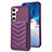 Custodia Silicone Morbida In Pelle Cover BF1 per Samsung Galaxy S23 Plus 5G Viola