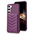 Custodia Silicone Morbida In Pelle Cover BF1 per Samsung Galaxy S24 5G Viola