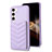 Custodia Silicone Morbida In Pelle Cover BF1 per Samsung Galaxy S24 Plus 5G Lavanda