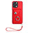 Custodia Silicone Morbida In Pelle Cover BF1 per Xiaomi Poco M6 Pro 5G Rosso