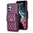 Custodia Silicone Morbida In Pelle Cover BF2 per Samsung Galaxy A54 5G Viola