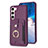 Custodia Silicone Morbida In Pelle Cover BF2 per Samsung Galaxy S22 Plus 5G Viola