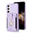 Custodia Silicone Morbida In Pelle Cover BF2 per Samsung Galaxy S24 5G Lavanda