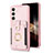 Custodia Silicone Morbida In Pelle Cover BF2 per Samsung Galaxy S24 5G Oro Rosa