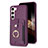 Custodia Silicone Morbida In Pelle Cover BF2 per Samsung Galaxy S24 5G Viola