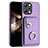 Custodia Silicone Morbida In Pelle Cover BF2 per Xiaomi Redmi 12 4G Viola