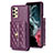 Custodia Silicone Morbida In Pelle Cover BF3 per Samsung Galaxy A13 4G Viola