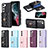 Custodia Silicone Morbida In Pelle Cover BF3 per Samsung Galaxy S22 5G