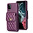 Custodia Silicone Morbida In Pelle Cover BF4 per Samsung Galaxy A12 5G Viola