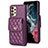 Custodia Silicone Morbida In Pelle Cover BF4 per Samsung Galaxy A13 4G Viola