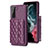 Custodia Silicone Morbida In Pelle Cover BF5 per Samsung Galaxy S21 FE 5G Viola