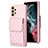 Custodia Silicone Morbida In Pelle Cover BF6 per Samsung Galaxy A13 4G Oro Rosa