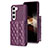 Custodia Silicone Morbida In Pelle Cover BF6 per Samsung Galaxy S24 5G Viola