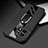 Custodia Silicone Morbida In Pelle Cover con Magnetico Anello Supporto PB1 per OnePlus 11 5G Nero