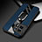 Custodia Silicone Morbida In Pelle Cover con Magnetico Anello Supporto PB1 per OnePlus 11R 5G Blu