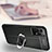 Custodia Silicone Morbida In Pelle Cover con Magnetico Anello Supporto per Samsung Galaxy A32 4G