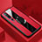 Custodia Silicone Morbida In Pelle Cover con Magnetico Anello Supporto per Xiaomi Mi 10 Pro Rosso