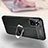 Custodia Silicone Morbida In Pelle Cover con Magnetico Anello Supporto per Xiaomi Redmi Note 11E Pro 5G