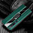 Custodia Silicone Morbida In Pelle Cover con Magnetico Anello Supporto S01 per Xiaomi Mi 10 Pro Verde