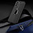 Custodia Silicone Morbida In Pelle Cover con Magnetico Anello Supporto S02 per Samsung Galaxy S24 5G