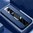Custodia Silicone Morbida In Pelle Cover con Magnetico Anello Supporto S03 per Huawei Mate 30 Lite Blu