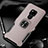 Custodia Silicone Morbida In Pelle Cover con Magnetico Anello Supporto T01 per Huawei Mate 20