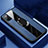 Custodia Silicone Morbida In Pelle Cover con Magnetico Anello Supporto T03 per Huawei Honor V30 Pro 5G Blu