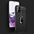 Custodia Silicone Morbida In Pelle Cover con Magnetico Anello Supporto WL1 per Samsung Galaxy S20 Plus
