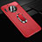 Custodia Silicone Morbida In Pelle Cover con Magnetico Anello Supporto Z02 per Huawei Mate 30E Pro 5G Rosso