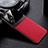 Custodia Silicone Morbida In Pelle Cover con Magnetico FL1 per Samsung Galaxy A22 4G Rosso