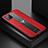 Custodia Silicone Morbida In Pelle Cover con Magnetico FL1 per Samsung Galaxy F12 Rosso