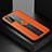 Custodia Silicone Morbida In Pelle Cover con Magnetico FL1 per Samsung Galaxy S20 Arancione