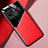 Custodia Silicone Morbida In Pelle Cover con Magnetico per Oppo Find X5 5G Rosso