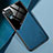 Custodia Silicone Morbida In Pelle Cover con Magnetico per Samsung Galaxy A12 5G Blu