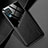 Custodia Silicone Morbida In Pelle Cover con Magnetico per Samsung Galaxy A12 5G Nero