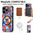 Custodia Silicone Morbida In Pelle Cover con Magnetico S01D per Apple iPhone 13 Pro