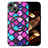 Custodia Silicone Morbida In Pelle Cover con Magnetico S01D per Apple iPhone 15 Viola