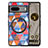 Custodia Silicone Morbida In Pelle Cover con Magnetico S01D per Google Pixel 7a 5G Marrone
